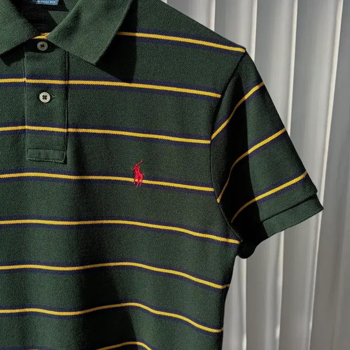 [BUNJANG] Polo Ralph Lauren Striped Polo Shirt / [S]폴로 랄프로렌 스트라이프 카라 티셔츠