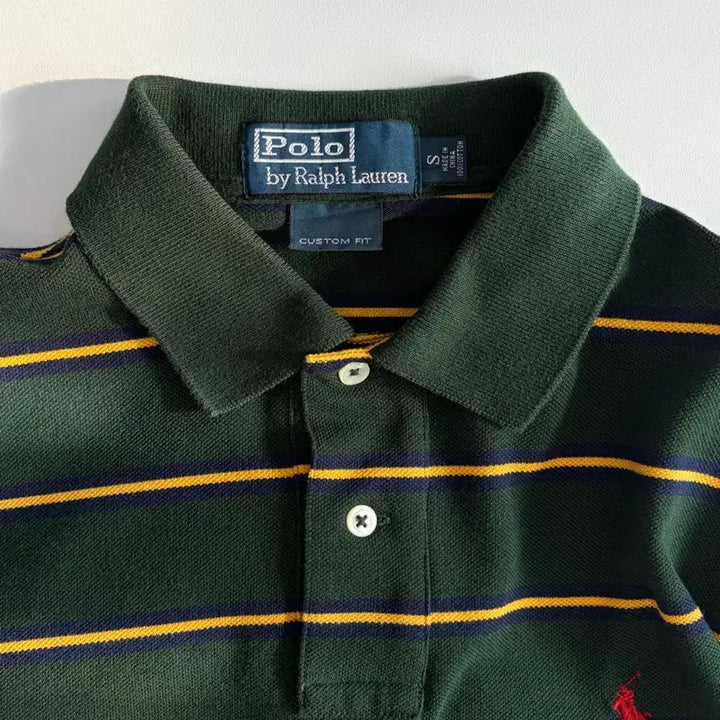 [BUNJANG] Polo Ralph Lauren Striped Polo Shirt / [S]폴로 랄프로렌 스트라이프 카라 티셔츠
