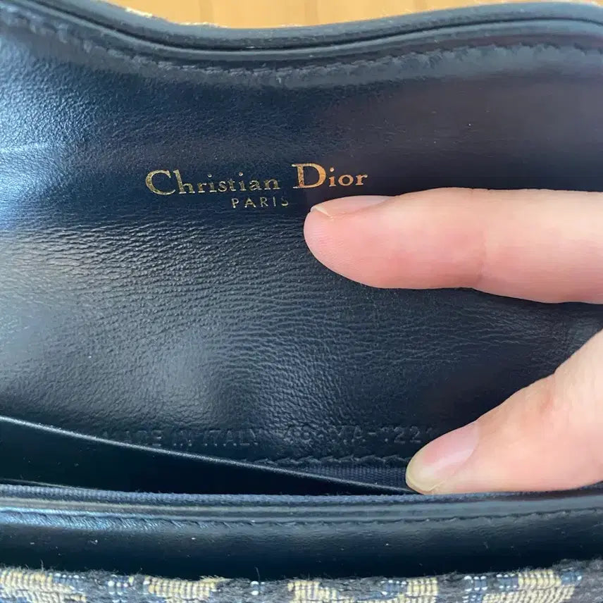 [BUNJANG] Dior Saddle Bloom Card Wallet / 디올 새들 블룸 카드 지갑 (블루 오블리크 자카드)