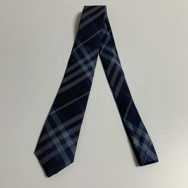 [BUNJANG] Burberry Nova Check Silk Slim Necktie / 버버리(BURBERRY) 신형라벨 노바체크 명품 슬림넥타이 최상급