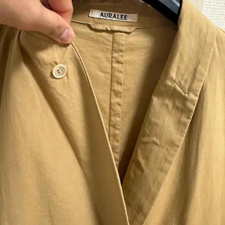[BUNJANG] AURALEE Double Button Shirt Jacket / 오라리 AURALEE 더블 버튼 셔츠 자켓
