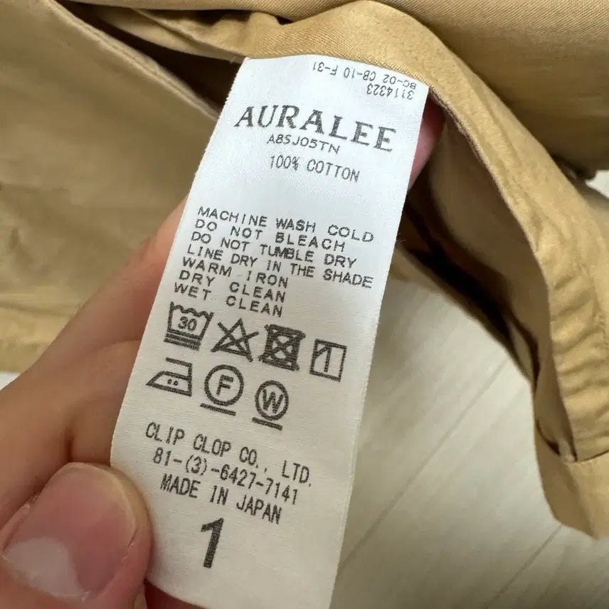 [BUNJANG] AURALEE Double Button Shirt Jacket / 오라리 AURALEE 더블 버튼 셔츠 자켓