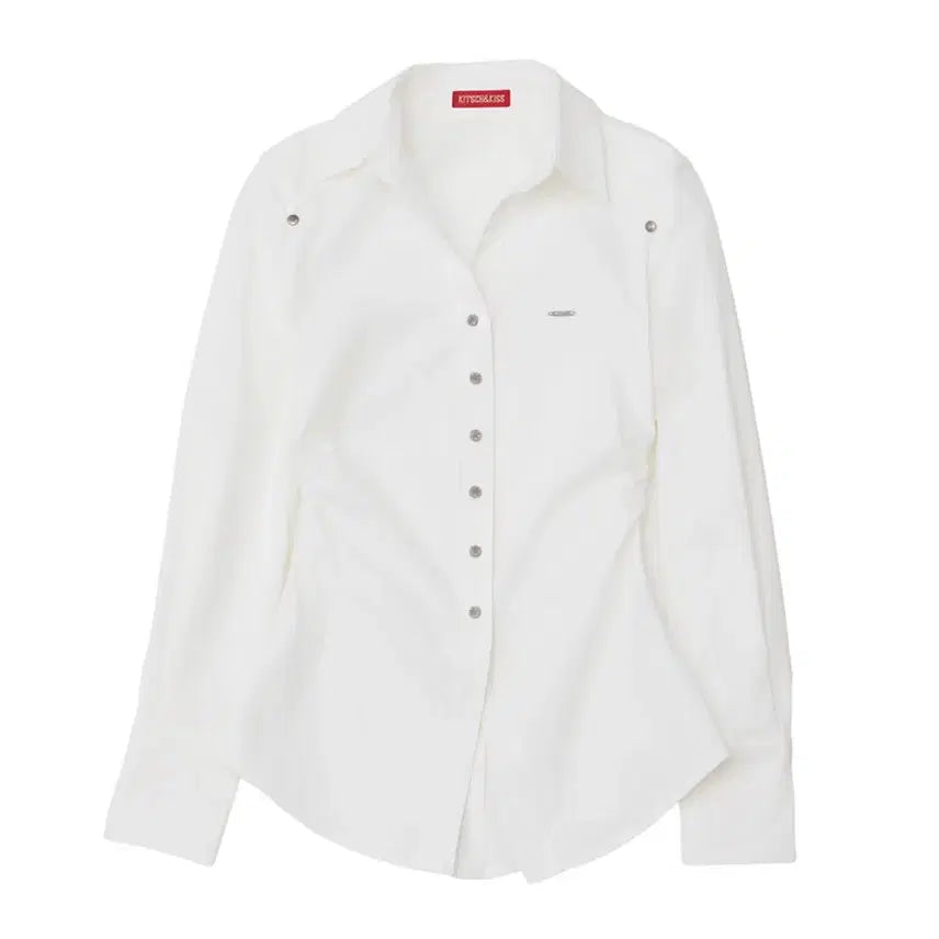 [BUNJANG] Kitsch &amp; Kiss Slim Fit White Shirt / 키치앤키스 슬림핏 셔츠 화이트