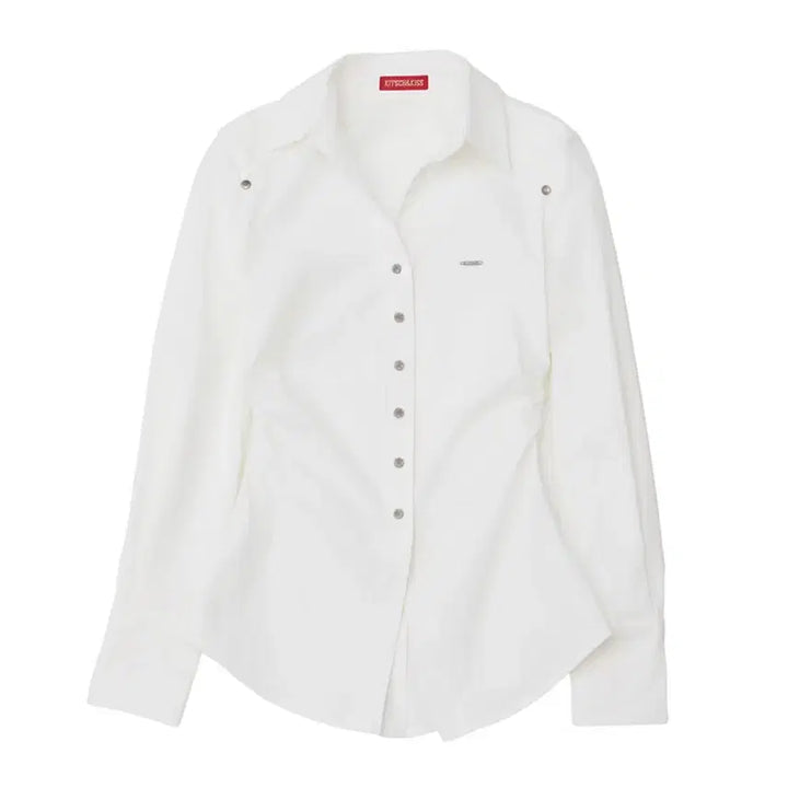 [BUNJANG] Kitsch &amp; Kiss Slim Fit White Shirt / 키치앤키스 슬림핏 셔츠 화이트