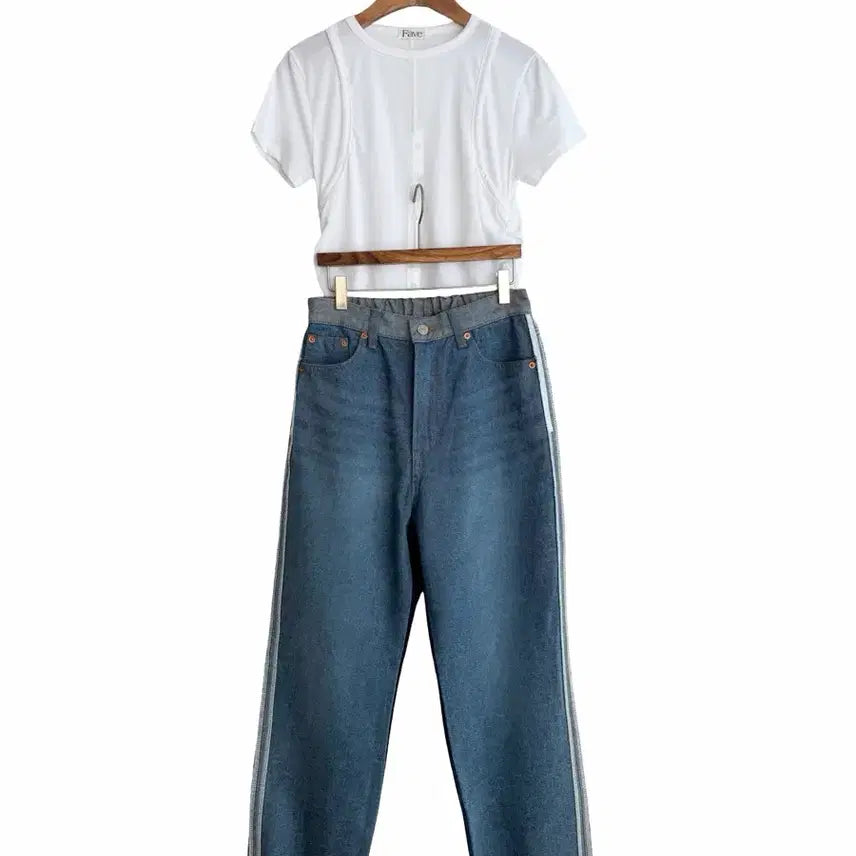 [BUNJANG] Neroli 36 Two-Tone Denim Jeans / 교신안함)네로리36 투톤 청바지