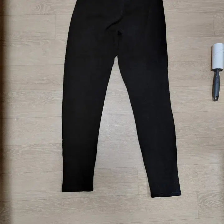 [BUNJANG] Black Elastic Waistband Tights / 기모 블랙 고무줄바지/타이츠