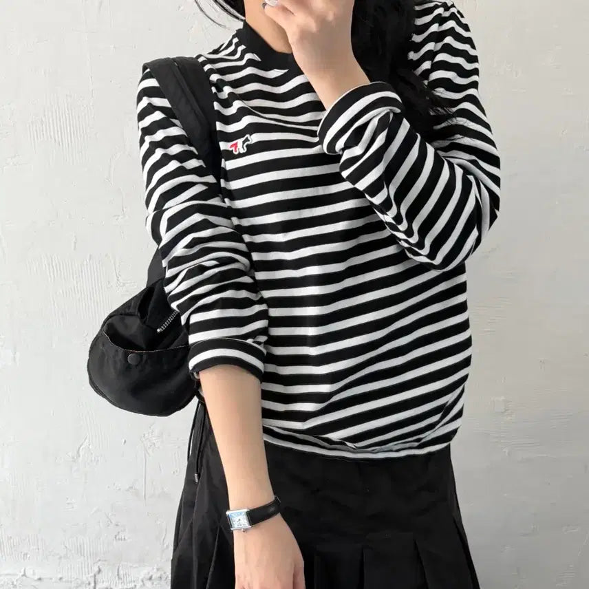 [SOLD OUT] Maison Kitsune 메종키츠네 트리컬러폭스 단가라 슬리브