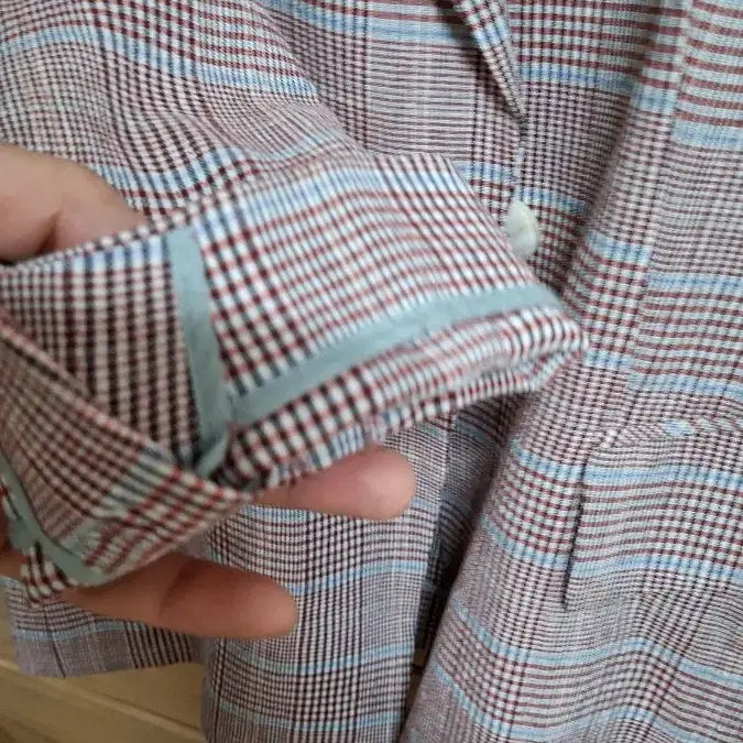 [BUNJANG] The IZ*ZAT Cotton Linen Check Blazer / 더 아이잗 면 마 체크자켓