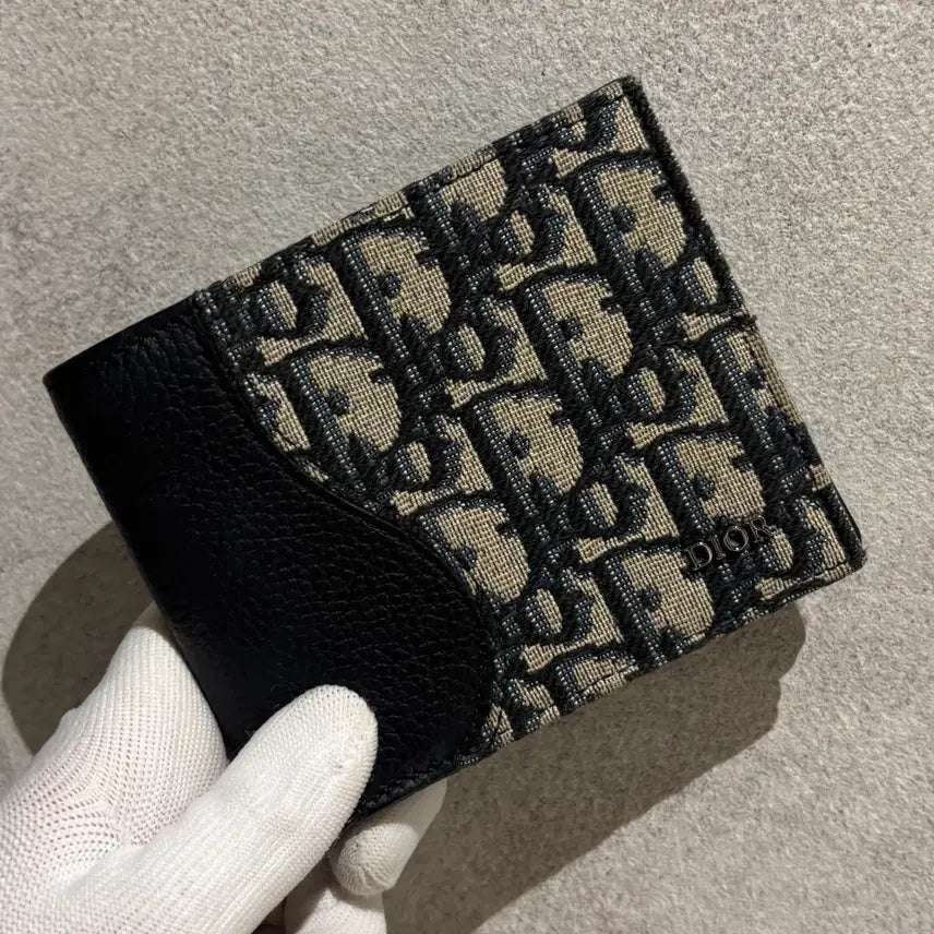 [BUNJANG] Dior Oblique Saddle Bi-fold Wallet / [정품/OS] 디올 오블리크 새들 반지갑
