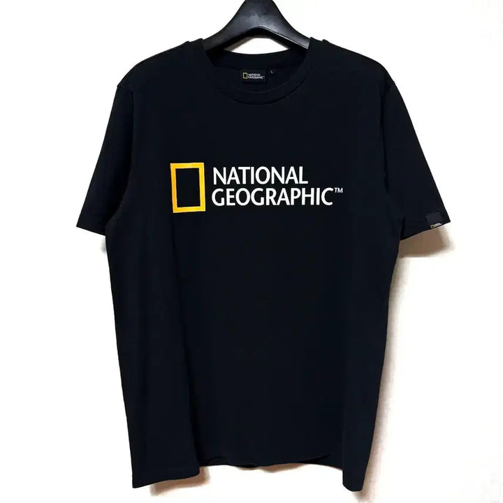 [BUNJANG] National Geographic Big Logo T-shirt Black / [L,100]내셔널지오그래픽 빅로고 반팔티 블랙