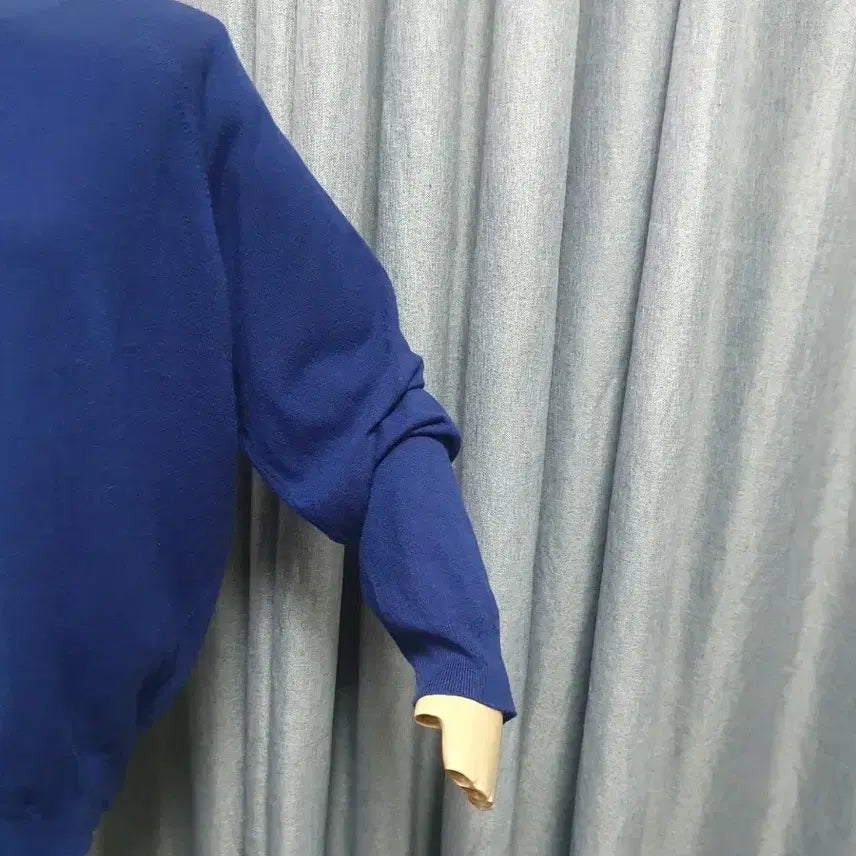 [BUNJANG] Viscose Blue Knit Top / 비스코스 블루 니트