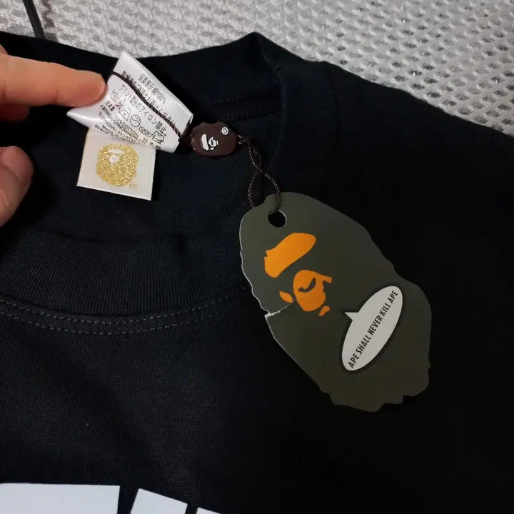 [BUNJANG] BAPE College T-Shirt Black M Size / 베이프 컬리지 티셔츠 블랙 사이즈 : M