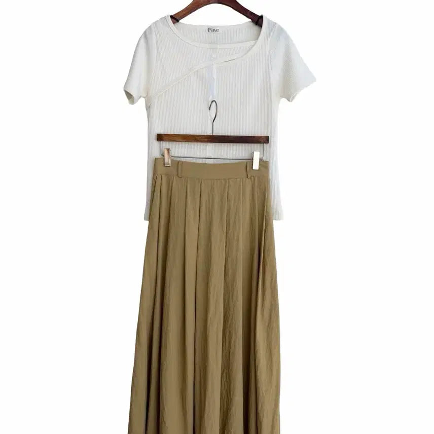 [SOLD OUT] 교신안함)나일론 플리츠 롱 스커트