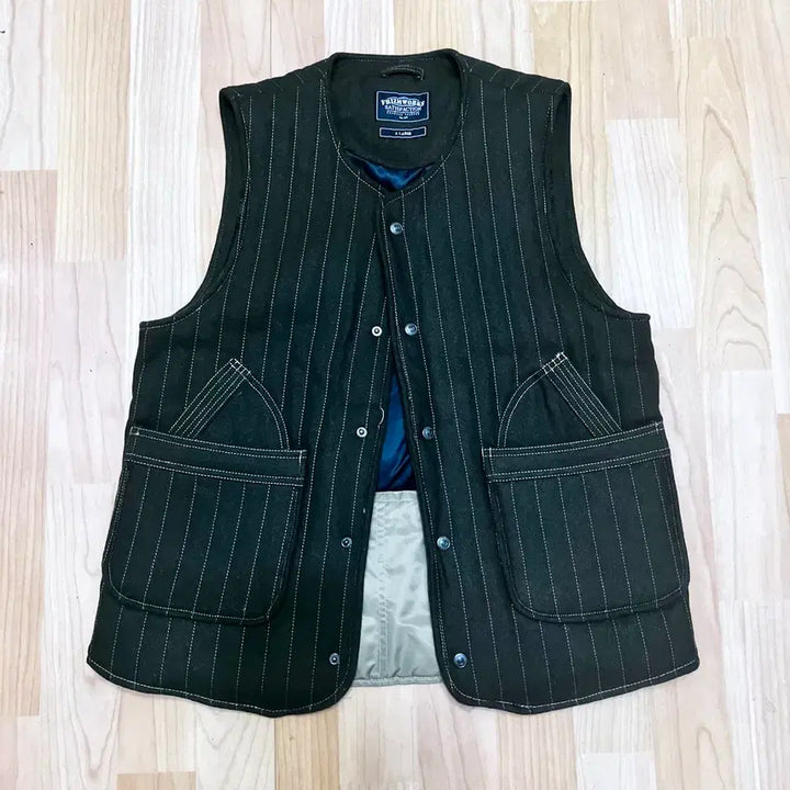 [SOLD OUT] (XL) 프리즘웍스 퀄티드 트윌 베스트 카키