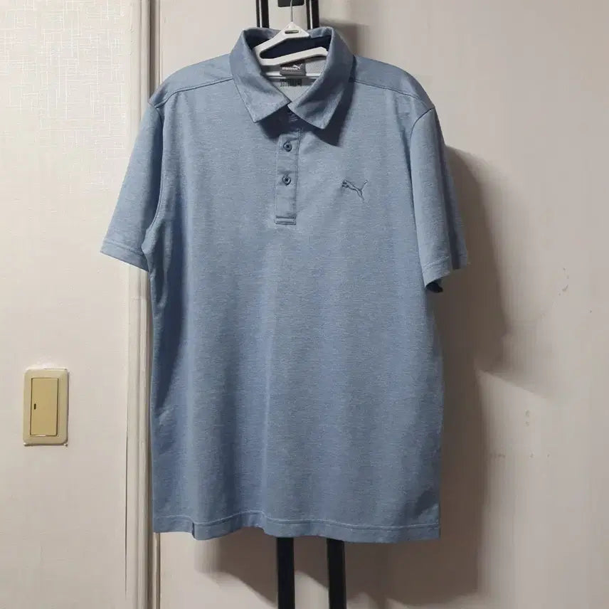 [SOLD OUT] 푸마 기능성 반팔카라티 남성용 스카이블루 L 100