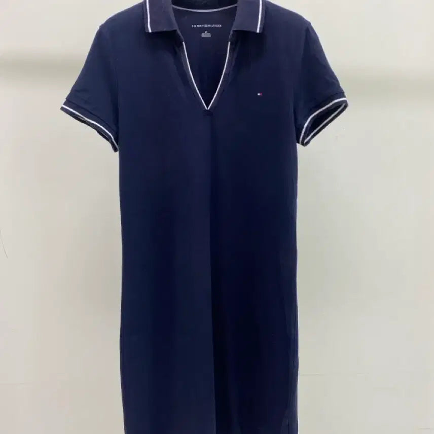 [BUNJANG] Tommy Hilfiger Navy Collar Cotton Dress / [타미힐피거] 네이비 카라  면 원피스 (55-66추천)
