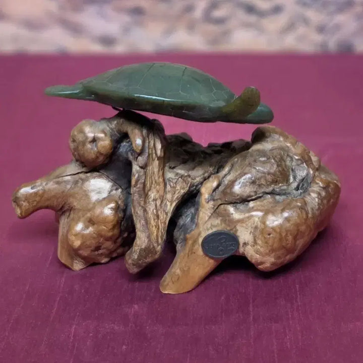 [BUNJANG] John Perry Jade Style Resin Turtle Sculpture / *John Perry Jade(옥)스타일 수지 거북이 조각상