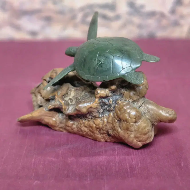 [BUNJANG] John Perry Jade Style Resin Turtle Sculpture / *John Perry Jade(옥)스타일 수지 거북이 조각상