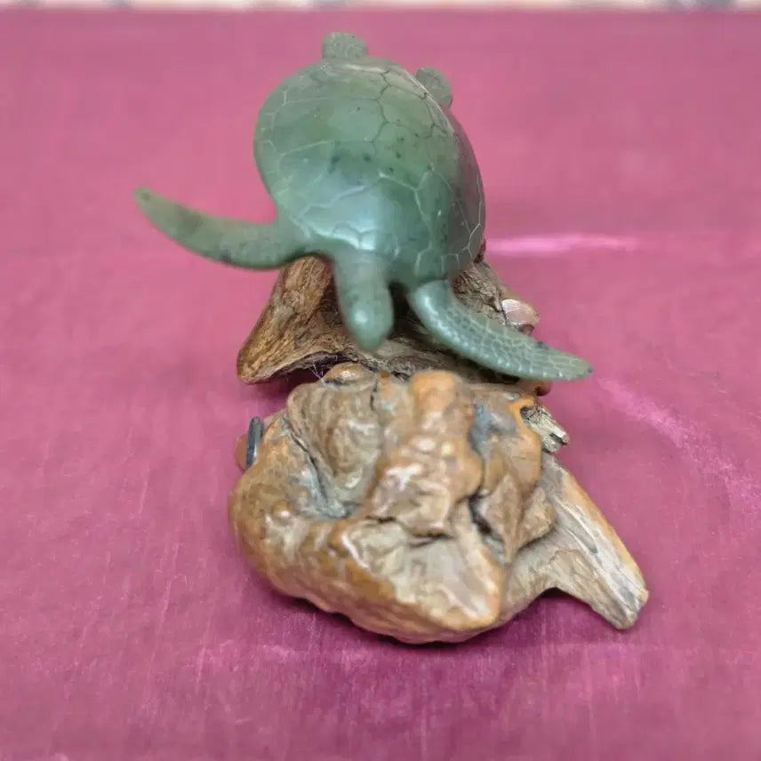 [BUNJANG] John Perry Jade Style Resin Turtle Sculpture / *John Perry Jade(옥)스타일 수지 거북이 조각상