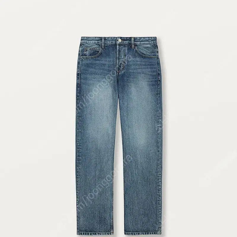 [BUNJANG] Solid Homme Straight Crop Denim Pants / 솔리드 옴므 중청  스트레이트 크롭 데님 팬츠