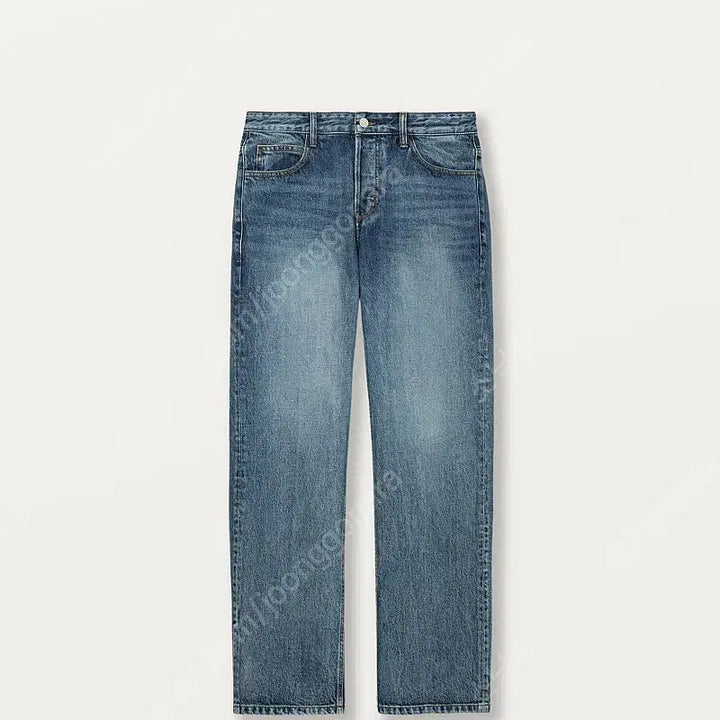 [BUNJANG] Solid Homme Straight Crop Denim Pants / 솔리드 옴므 중청  스트레이트 크롭 데님 팬츠