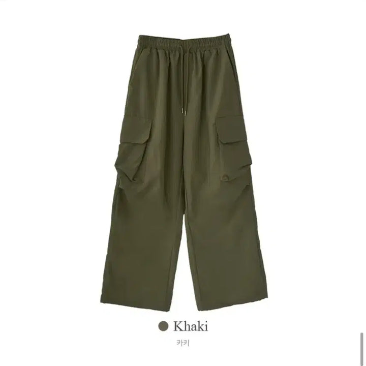 [SOLD OUT] 자스민벨 카고와이드팬츠 카키