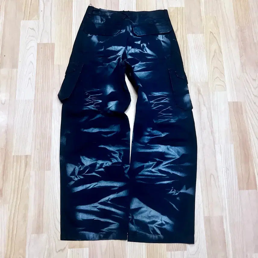 [SOLD OUT] (32) 빈티지 주름 페인팅 오버사이즈 카고팬츠