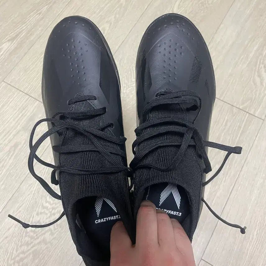 [SOLD OUT] 새상품) 아디다스 풋살화 X 크레이지패스트 TF 블랙 265