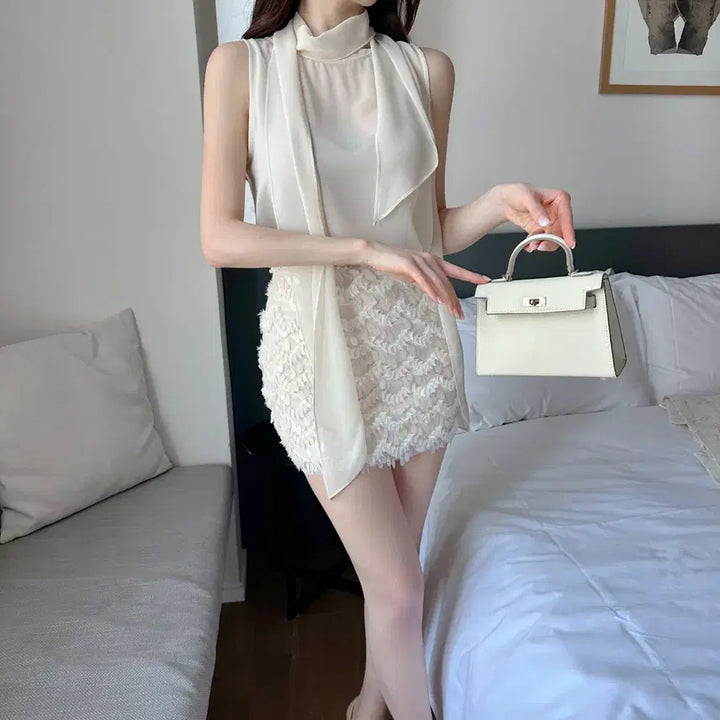 [SOLD OUT] 수입의류 스팽글 미니 스커트 치마 s