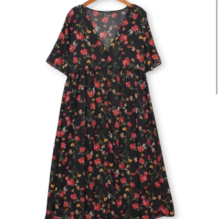 [BUNJANG] Vintage Dot Collar Blouse &amp; Irony Floral Dress / 빈티지 도트 카라 블라우스 + 아이로니 플로럴 원피스