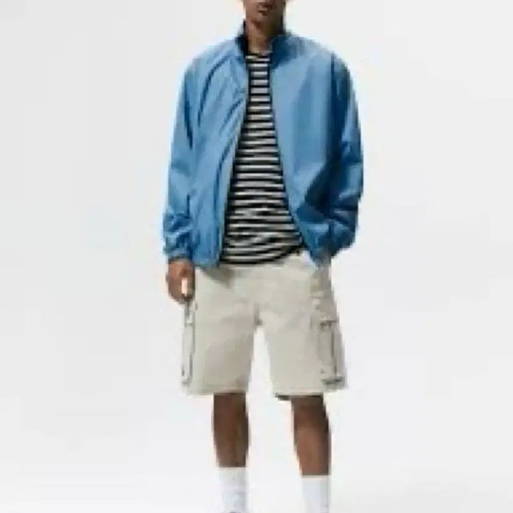 [SOLD OUT] Zara 자라 무지 단색 레더 바람막이 자켓