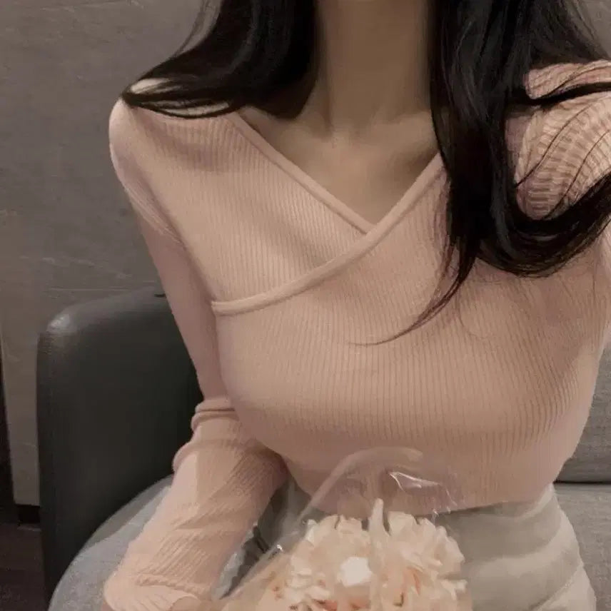 [BUNJANG] Wrap Knit / 랩 니트