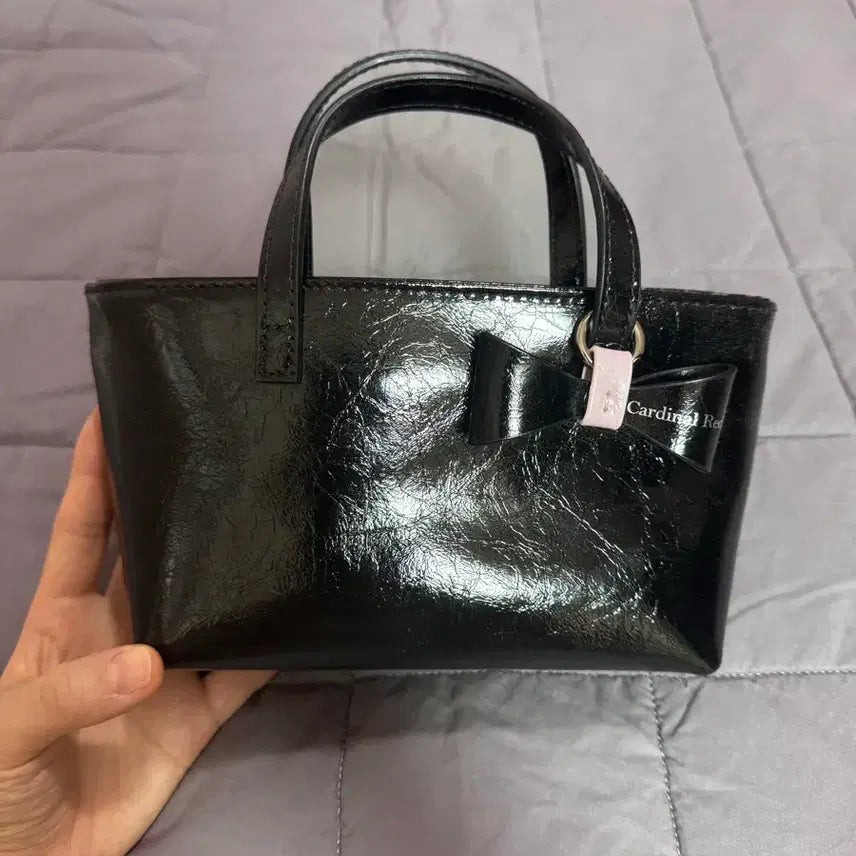 [BUNJANG] Cardinal Red Bag with Ribbon / 카디널레드 가방 + 리본 새상품