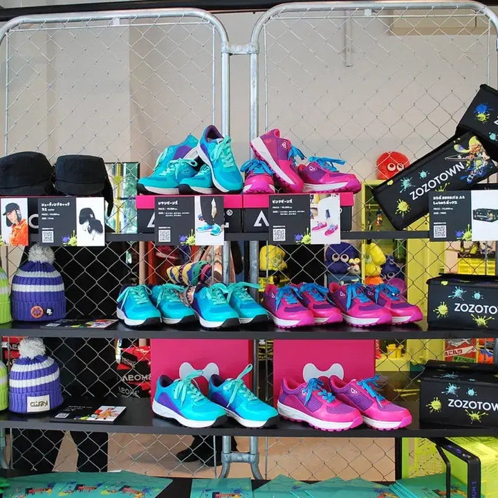 [BUNJANG] Arome Splatoon Cyan Sneakers XL Collaboration / 스플래툰 아로메 시안 스니커즈 XL 조조타운 콜라보
