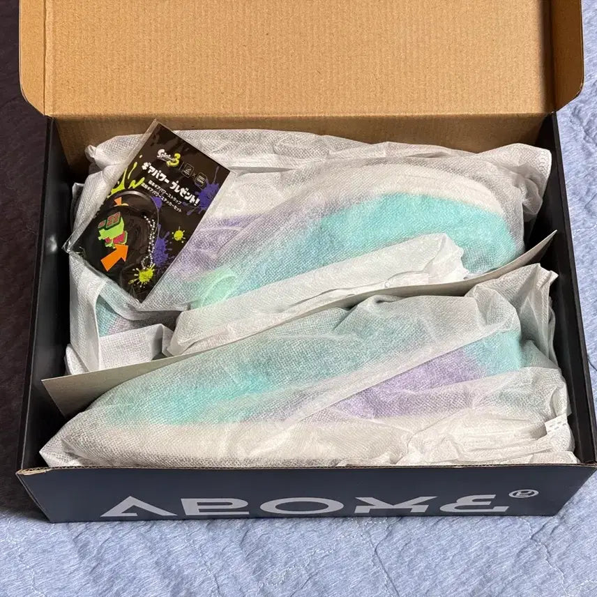 [BUNJANG] Arome Splatoon Cyan Sneakers XL Collaboration / 스플래툰 아로메 시안 스니커즈 XL 조조타운 콜라보