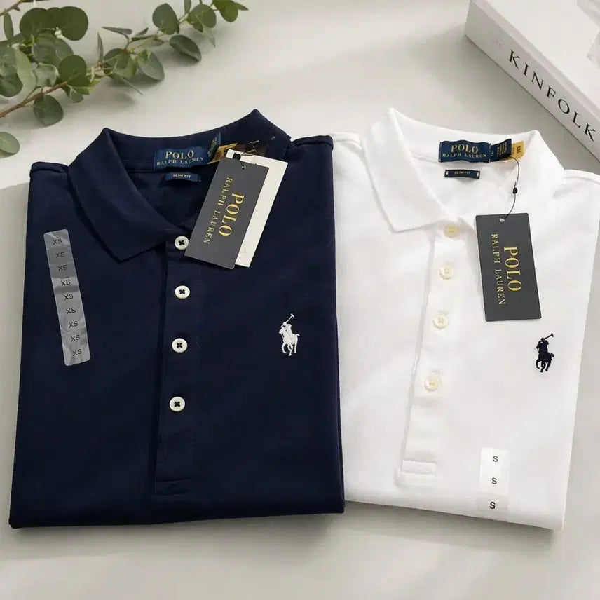 [BUNJANG] Polo Ralph Lauren Slim Fit PK Collar T-shirt / 폴로 랄프로렌 여성 슬림핏 반팔 PK 카라티