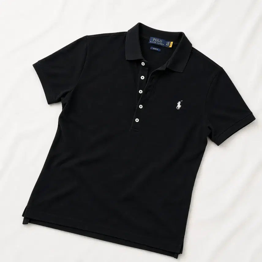 [BUNJANG] Polo Ralph Lauren Slim Fit PK Collar T-shirt / 폴로 랄프로렌 여성 슬림핏 반팔 PK 카라티