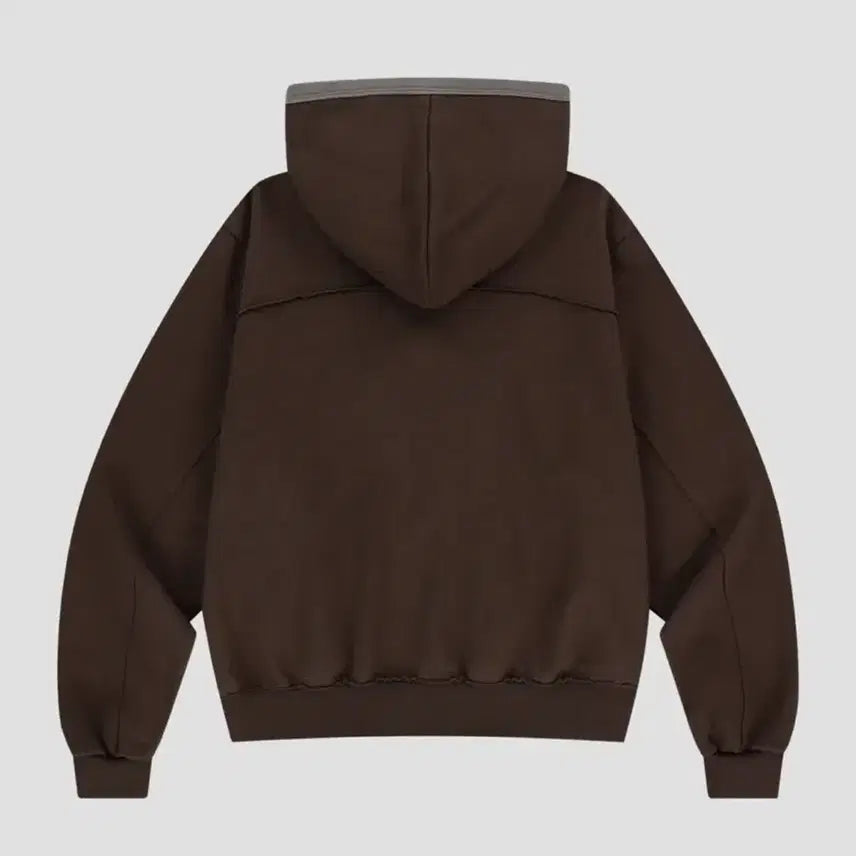 [BUNJANG] The Vinyl House Cut Off Hoodie Brown S / 더바이닐하우스 컷오프 후드집업 브라운 S