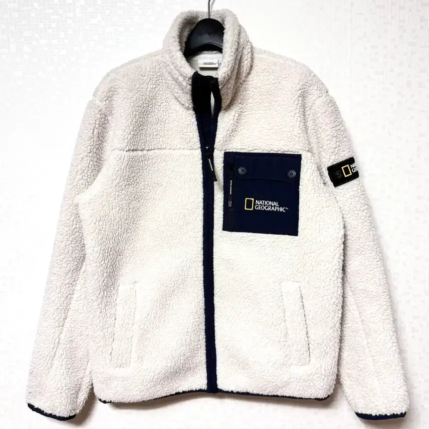 [BUNJANG] National Geographic Wappen Fleece Zip-Up Jacket / [M,95]내셔널지오그래픽 와펜 후리스 플리스 집업 자켓
