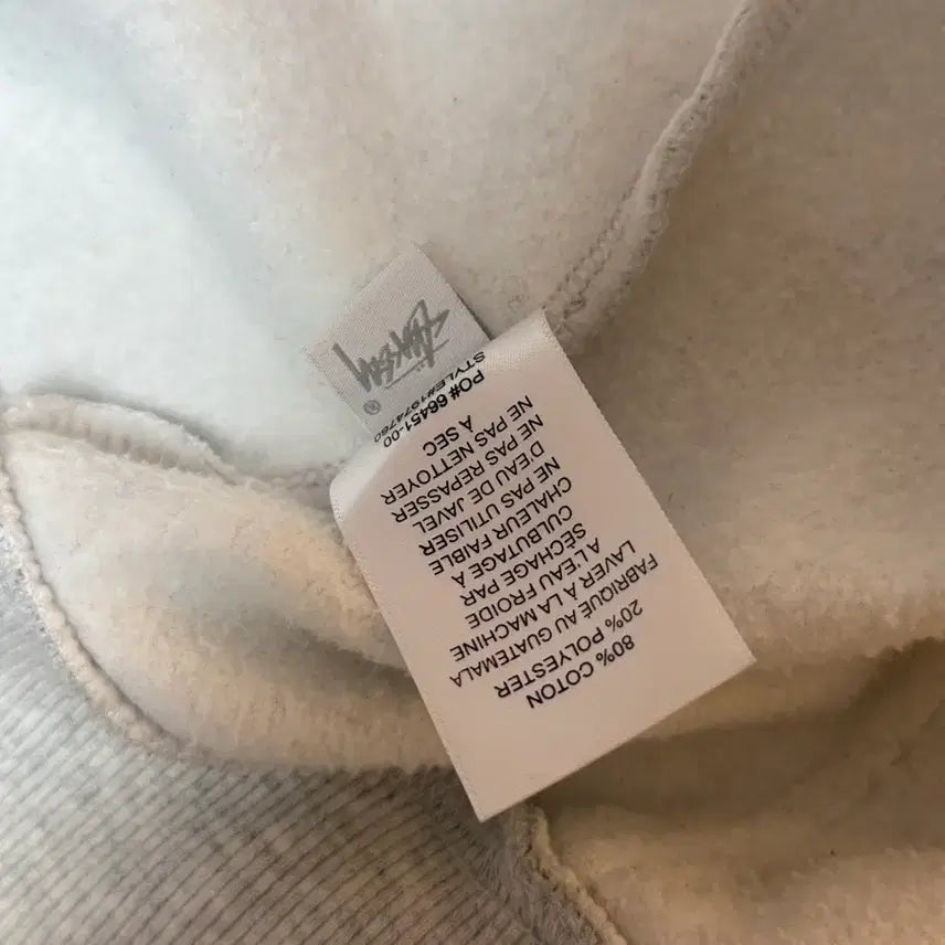 [BUNJANG] Stussy 8 Ball Hoodie Ash Heather Gray L / 스투시 8볼 후드집업 애쉬 헤더 그레이  L