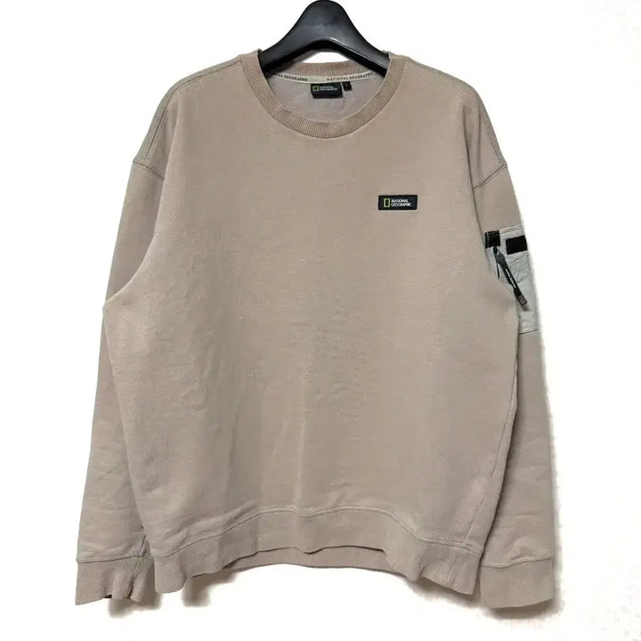 [BUNJANG] National Geographic Pocket Crewneck Beige / [L,100]내셔널지오그래픽 포켓 맨투맨 베이지