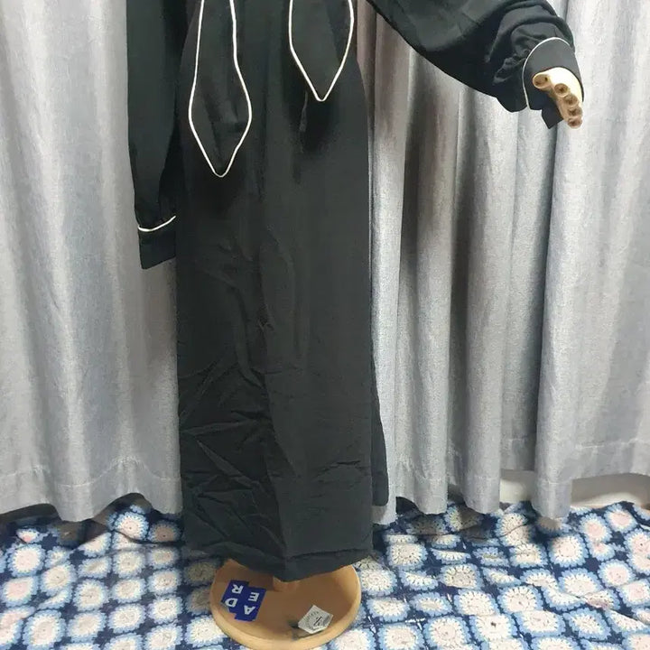 [BUNJANG] Black Maxi Dress / 타이 블랙 맥시원피스