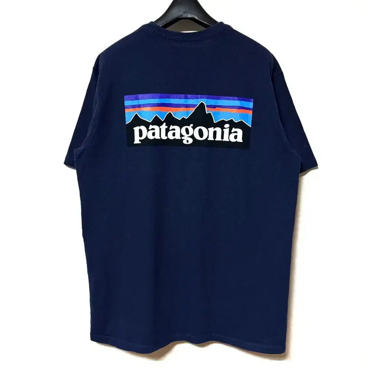 [BUNJANG] Patagonia Big Logo T-shirt Navy / [M,95]파타고니아 빅로고 반팔티 곤색