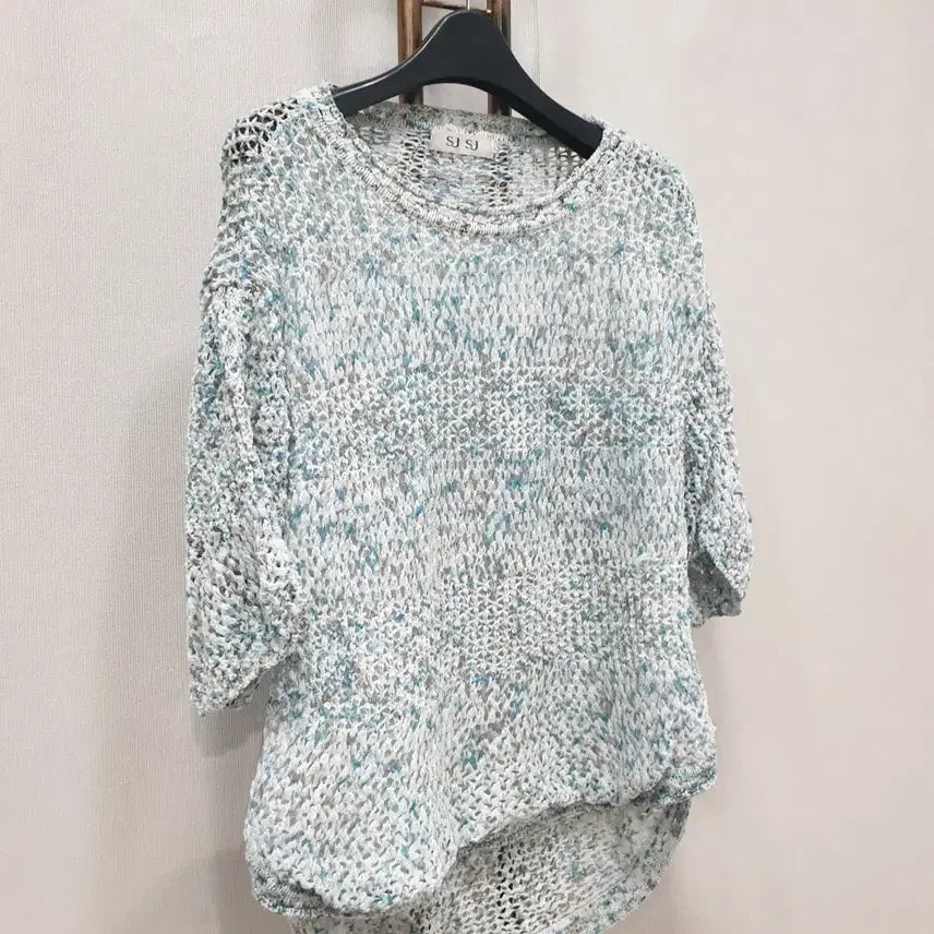 [SOLD OUT] (JJ30007)SJSJ 반팔 짜임 니트 F