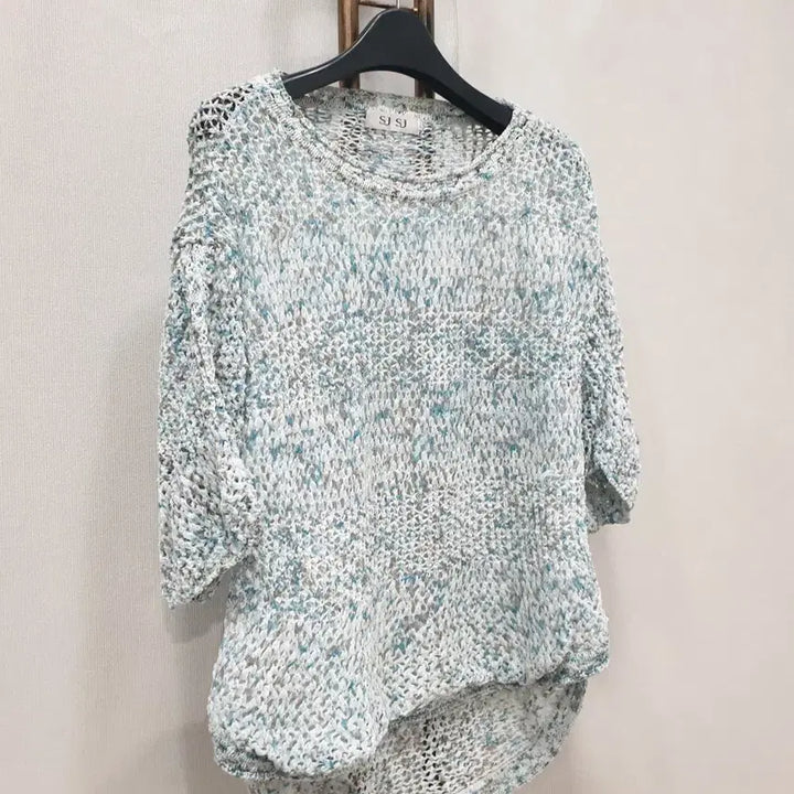 [SOLD OUT] (JJ30007)SJSJ 반팔 짜임 니트 F