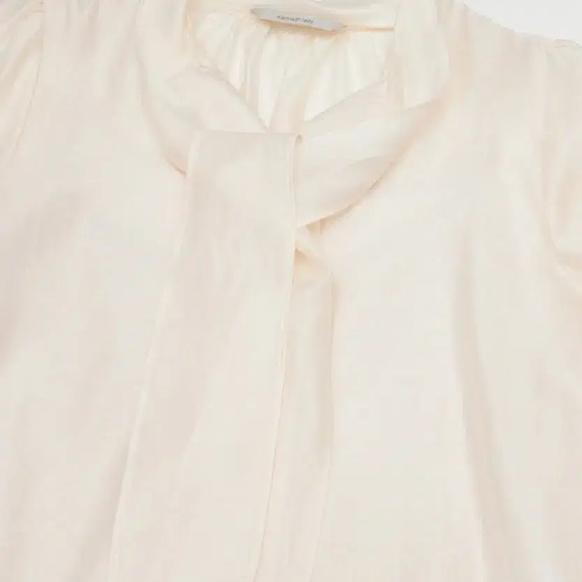 [SOLD OUT] 케네스레이디 리본타이 레이어드 블라우스 시스루 오간자