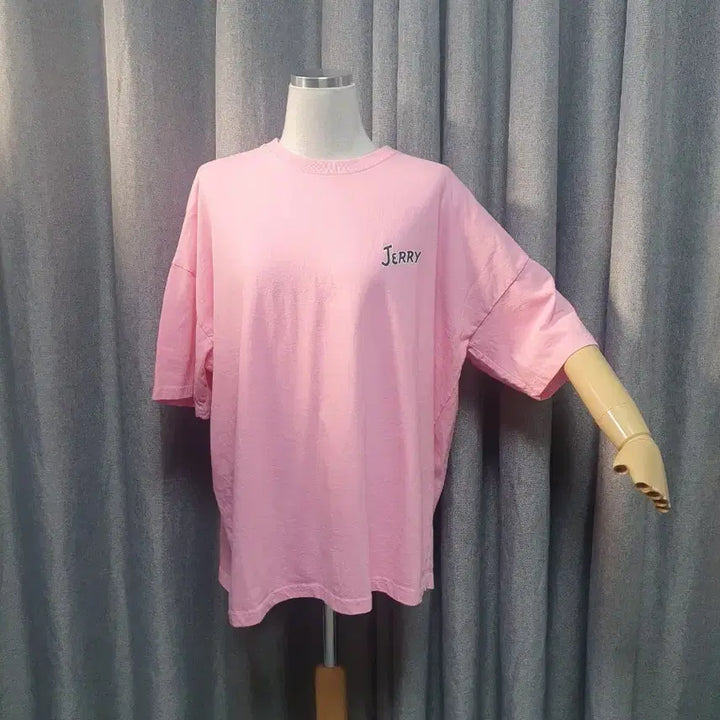 [BUNJANG] Jerry Kitsch Pink Short-Sleeved T-shirt / 제리 키치 핑크 반팔티