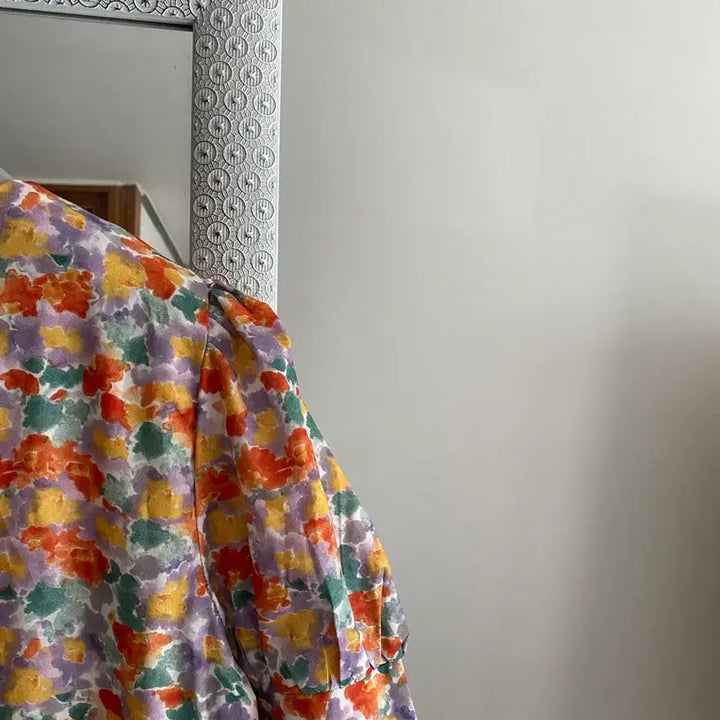 [BUNJANG] Floral Print Long Dress / 55-66 새제품 바스락 여성스런 롱 원피스 넘 예뽀요