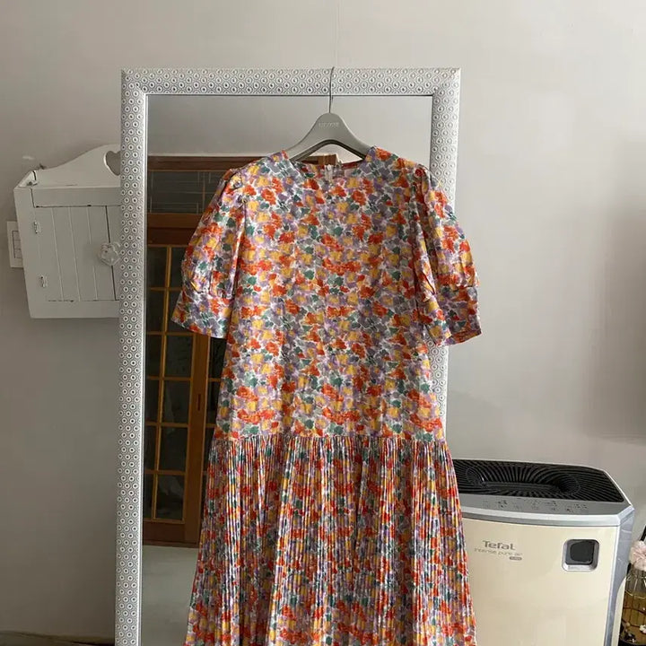 [BUNJANG] Floral Print Long Dress / 55-66 새제품 바스락 여성스런 롱 원피스 넘 예뽀요