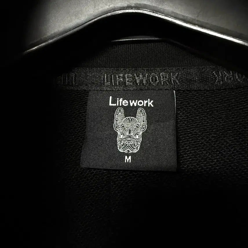 [BUNJANG] Life Work Half-Zip String Long Sleeve T-shirt / [M,95]라이프워크 반집업 스트링 긴팔티 하프넥 오버핏